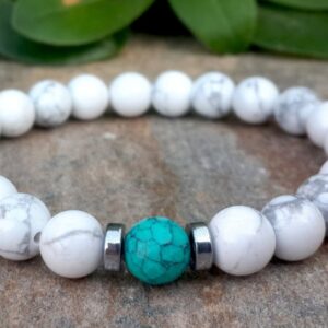 Turquoise Howlite Gemstone Bracelet